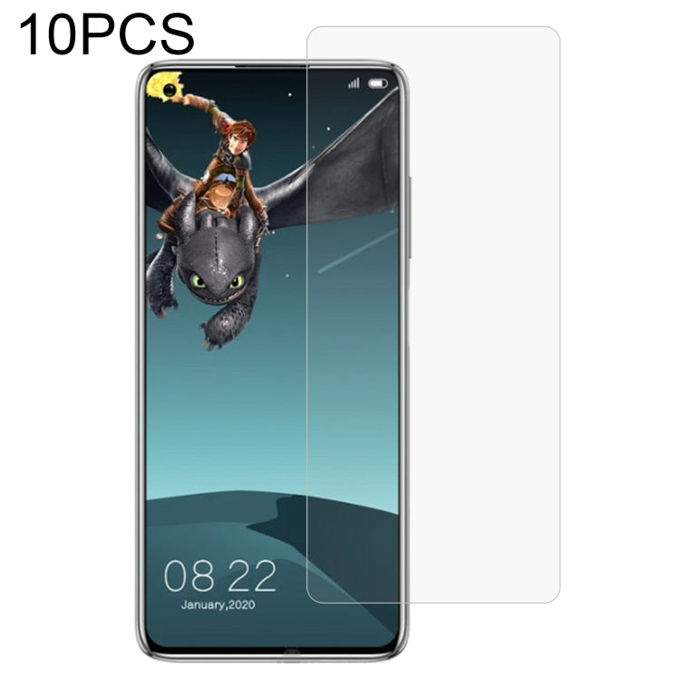 Tempered glass screen protector set (10-pack), 2.5D clear for black phone screen