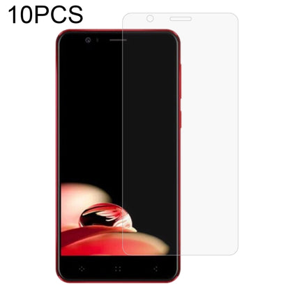 10-pack clear tempered glass screen protector films for a smartphone front display