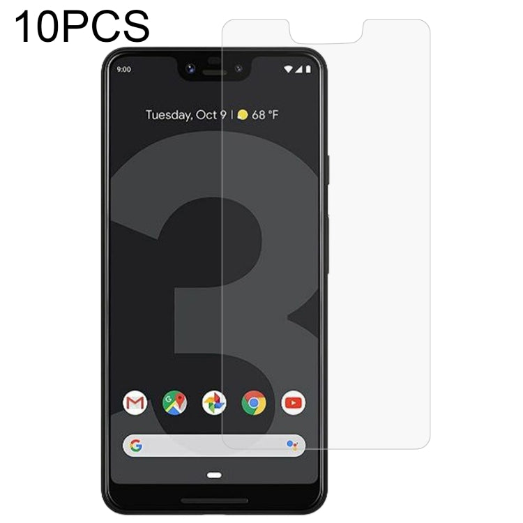 Tempered glass screen protector film set (10-pack) with 2.5D curved edges for phone