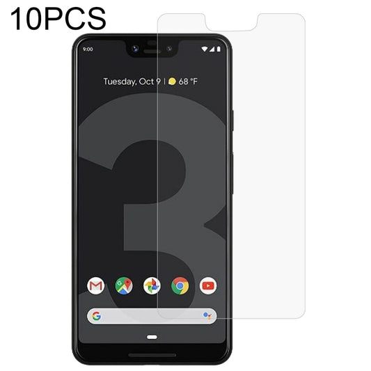 Tempered glass screen protector film set (10-pack) with 2.5D curved edges for phone