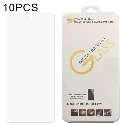 10-pack 9H tempered glass screen protector blister package with clear glass film