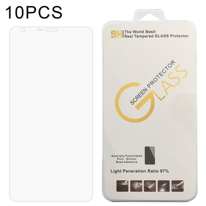10-pack 9H tempered glass screen protector package with clear 2.5D film