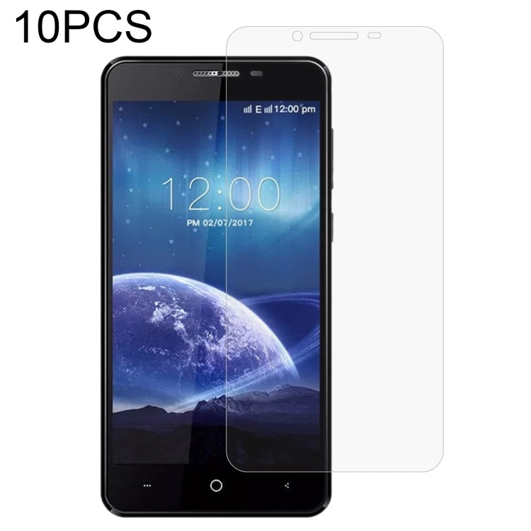 Smartphone tempered glass screen protector (10-pack) on blue planet phone display