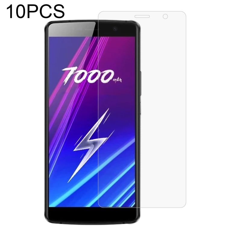 Tempered glass screen protector set (10-pack), 2.5D clear for black phone display
