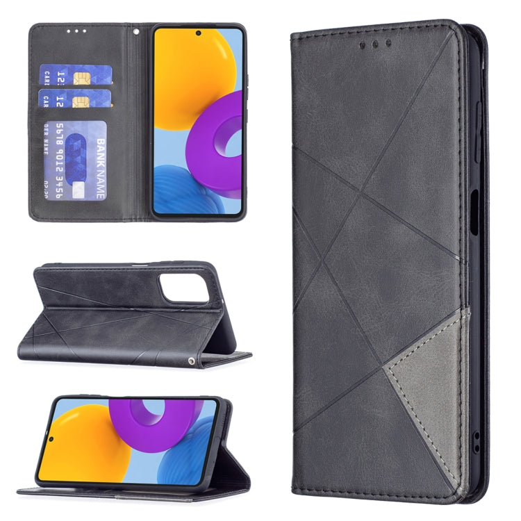 Dark grey magnetic flip leather phone case with card slots and stand for viewing