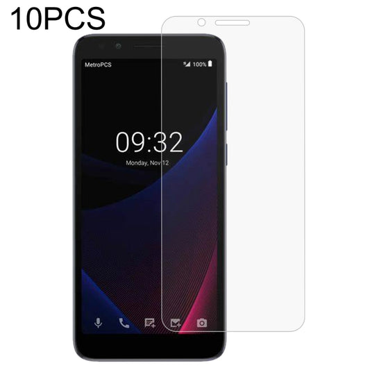 Clear tempered glass screen protector set with front fit for phone display, curved edges