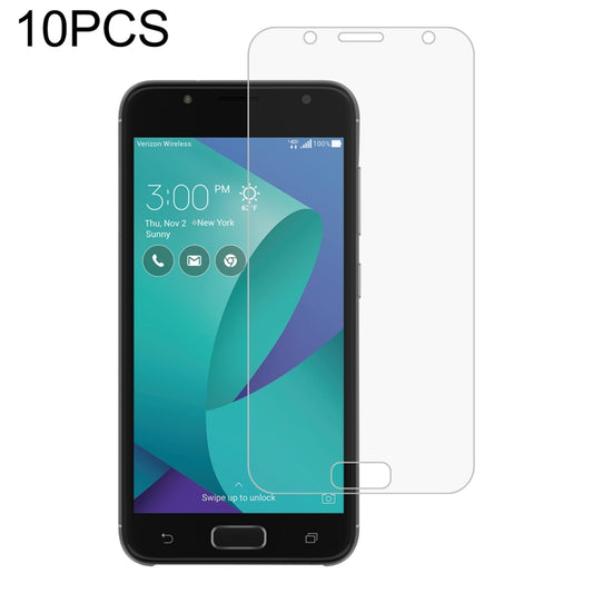 10-pack 2.5D tempered glass screen protectors for smartphone, clear with rounded edges