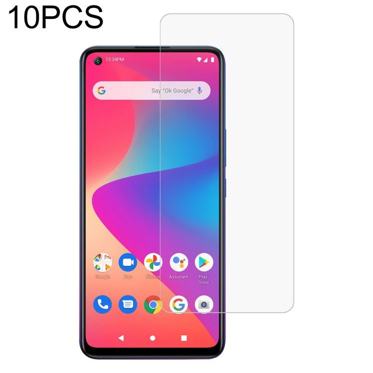 Tempered glass screen protector, clear 2.5D film over smartphone front display
