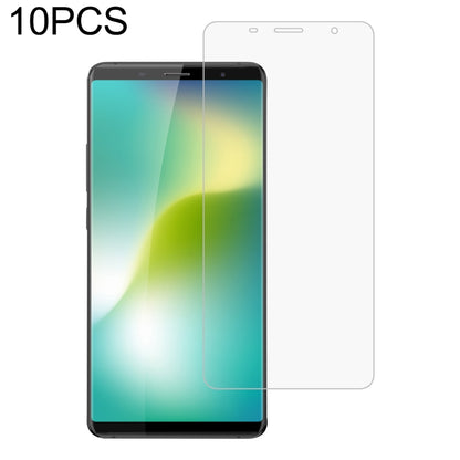 10-pack clear tempered glass screen protector, 2.5D curved corners for phone display