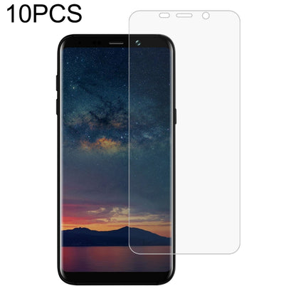 2.5D tempered glass screen protector film, clear, 10-pack for smartphone screen