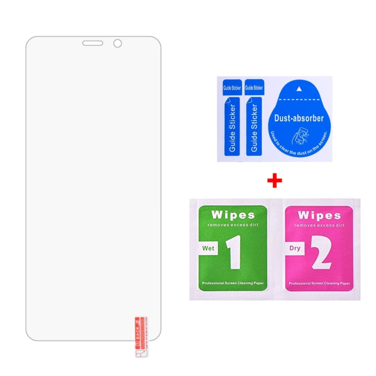 10-pack tempered glass screen protector sheets, clear 2.5D, with cleaning wipes