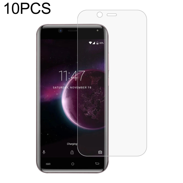 2.5D tempered glass screen protector film, clear, 10-pack for curved smartphone screen