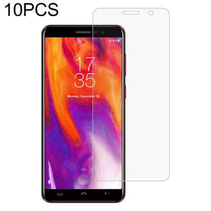 10-pack tempered glass screen protector, 2.5D curved edges over phone screen