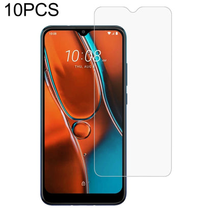 10-pack tempered glass screen protector with 2.5D rounded edges and clear anti-scratch layer