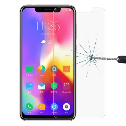 0.26mm 9H 2.5D tempered glass screen protector, clear film with curved edges on purple phone
