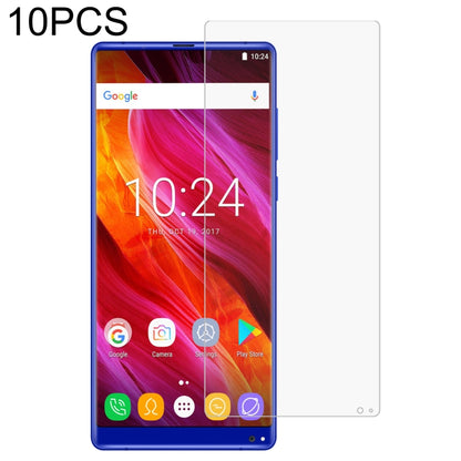 Tempered glass screen protector set (10 pack) with clear cover for smartphone screen