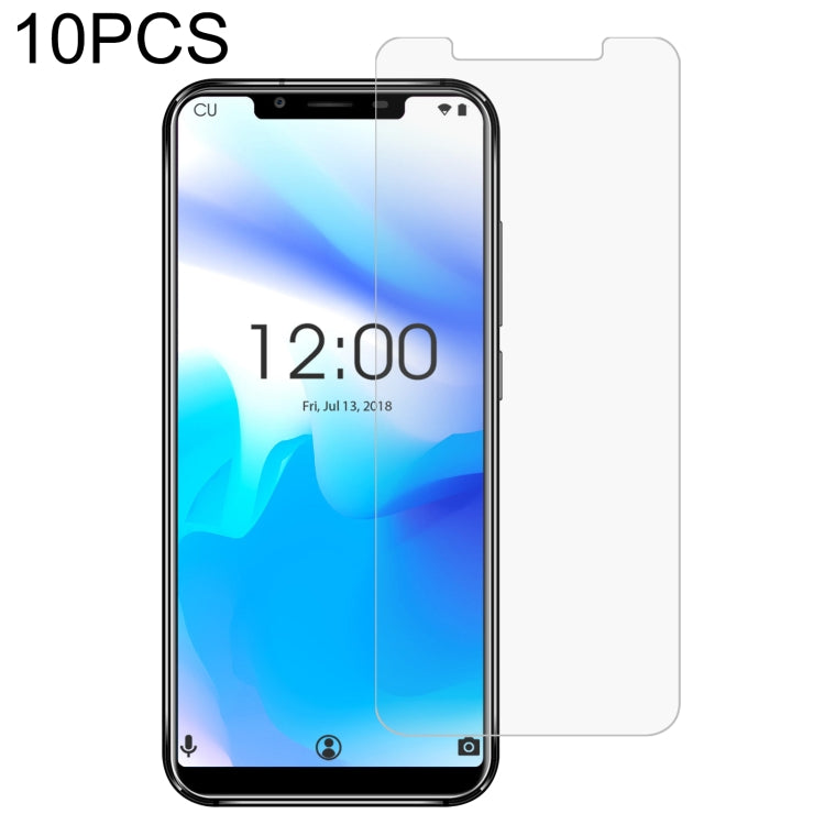 Tempered glass screen protector set (10 pack) for smartphone screen, clear protective glass