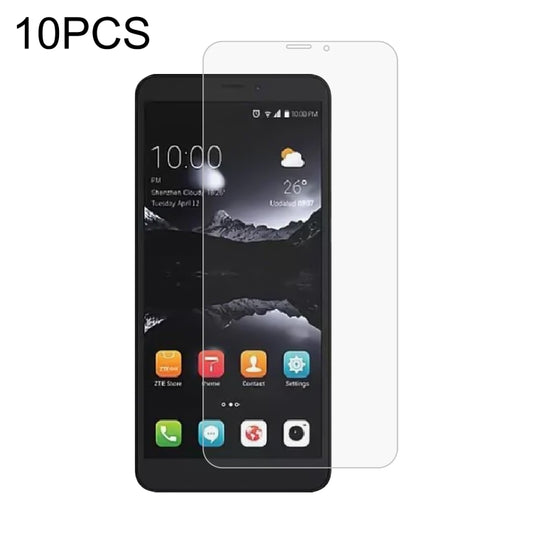 Tempered glass screen protector film set with curved 2.5D edges for smartphone front