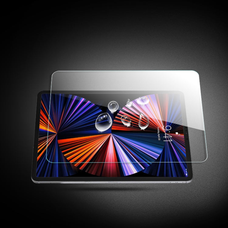 Tablet tempered glass screen protector with camera cutouts, clear glass film overlay
