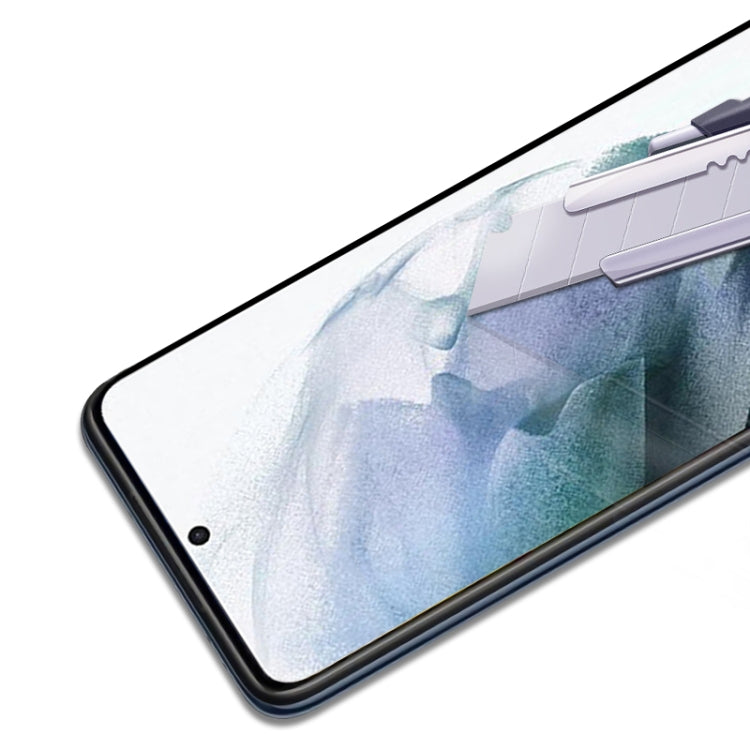 mocolo clear tempered glass screen protector close-up near top edge