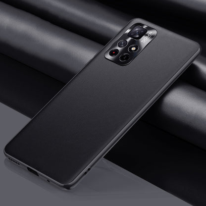 Black shockproof protective phone case for Redmi Note 11 Pro with raised camera cutouts