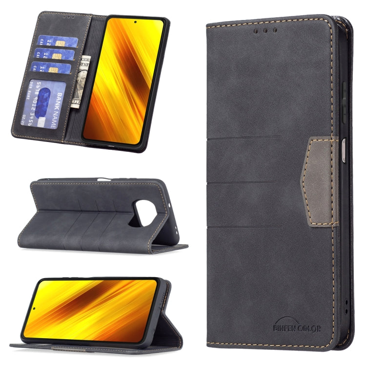 Dark gray leather magnetic phone wallet case with card slots and stand