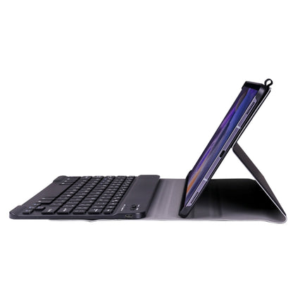 Ultra-thin Bluetooth keyboard leather case with keyboard extended and stand propped