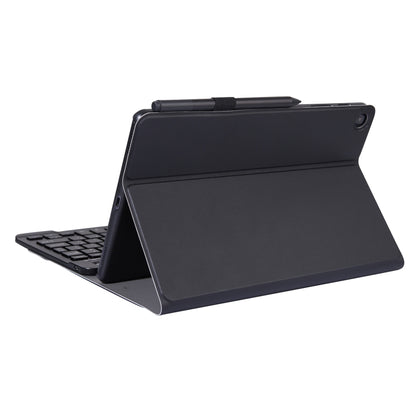 Ultra-thin Bluetooth keyboard leather case with tablet folded back, dark folio