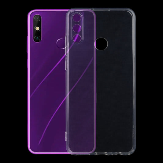 Clear ultra-thin TPU phone case with camera and flash openings