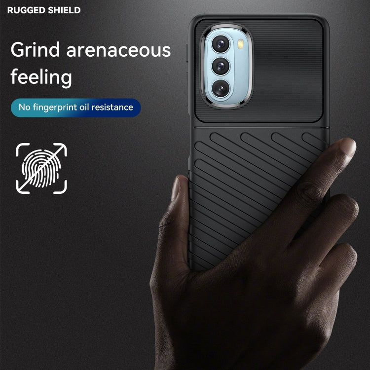 Black rugged shockproof TPU phone case with ridged grip and camera cutout