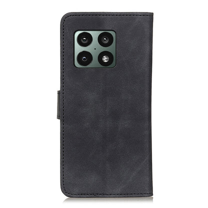 Black flip phone case with leather-like texture and camera cutout