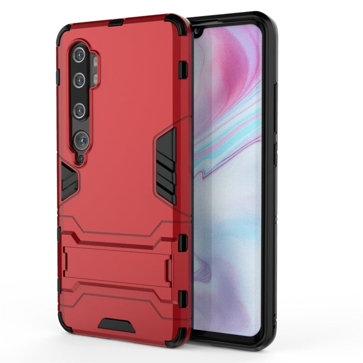 Shockproof red phone case with TPU bumper and raised camera cutouts