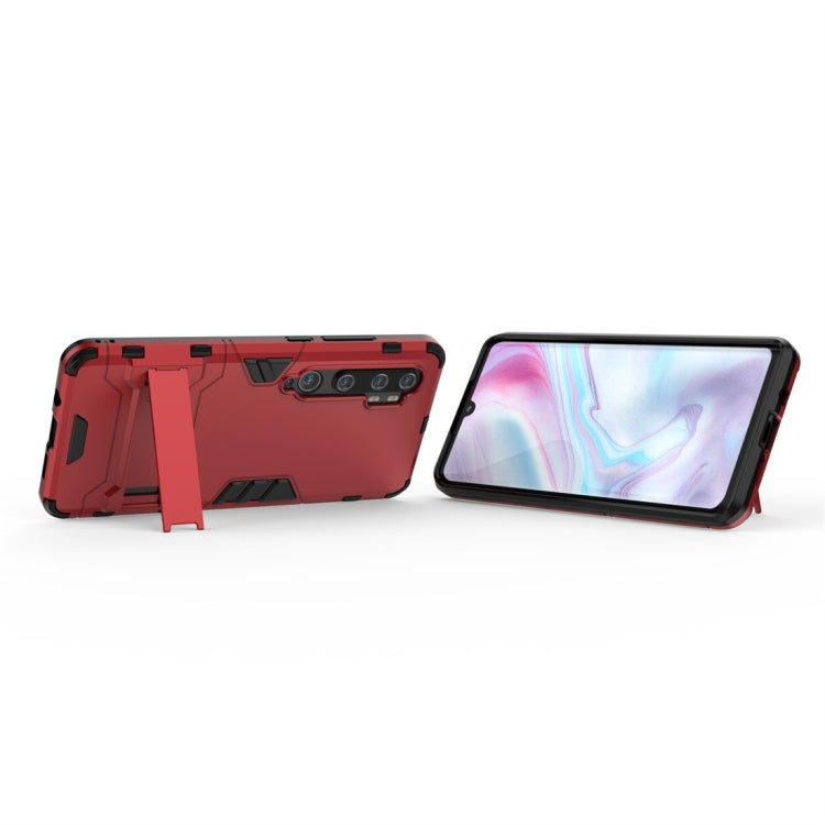 Shockproof red phone case with invisible holder and front screen cutout