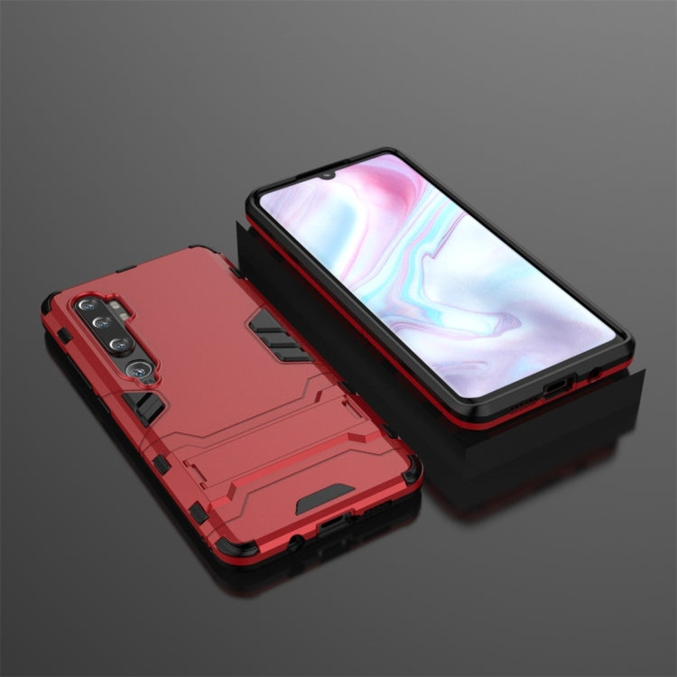 Shockproof red phone case with TPU frame and molded impact shield design