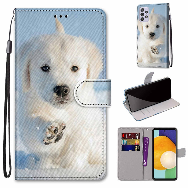 Blue sky dog portrait leather phone wallet case with card slots and snap front flap