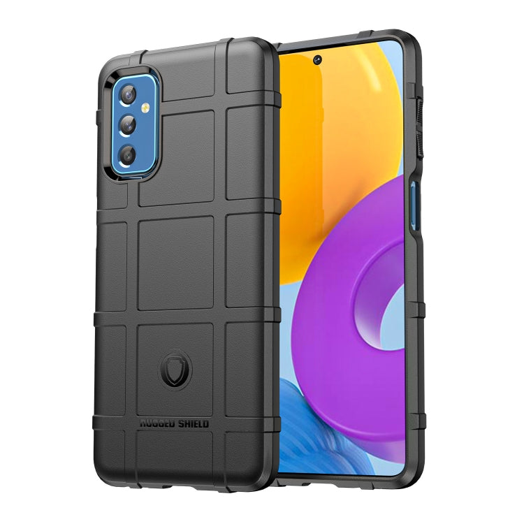 Black rugged TPU phone case with shockproof full-coverage protection and rear camera cutouts