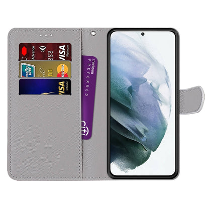 PU leather phone wallet case, light gray, card slots and flip cover with clasp