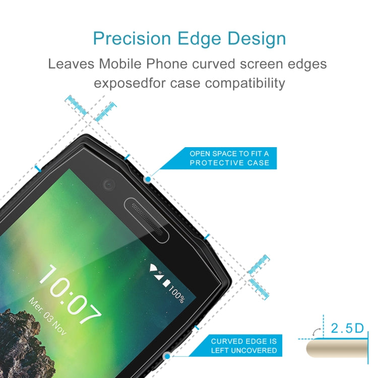2.5D edge tempered glass screen protector for curved edges, case-compatible fit