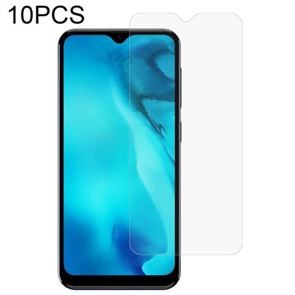 10-pack tempered glass screen protectors, protective film shown on smartphone screen