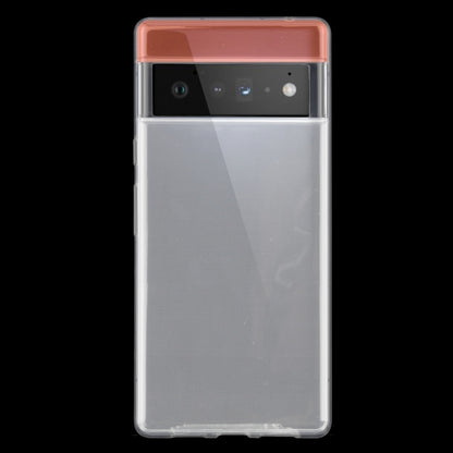 Transparent TPU phone case for Google Pixel 6, slim cover with front cutouts