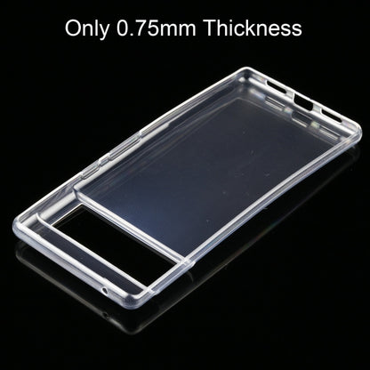 Ultra-thin clear TPU phone case for Google Pixel 6, slim open-frame cutout design