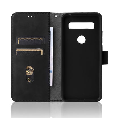 Black folio phone case opened, showing phone back cutout and card pocket.
