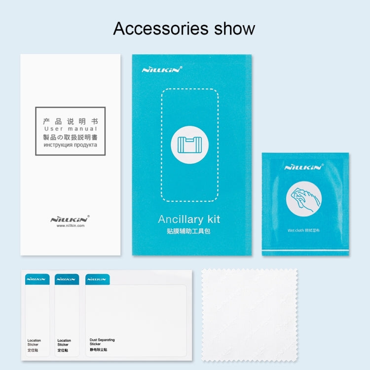 Accessory kit for tempered glass screen protector: dust sticker and cleaning cloth