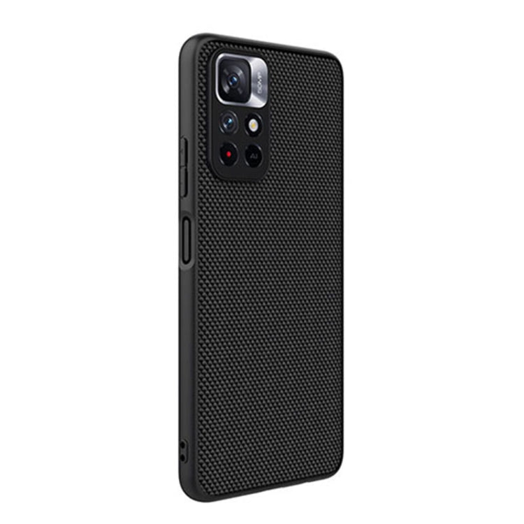 NILLKIN black textured phone case with side cutouts and camera protection