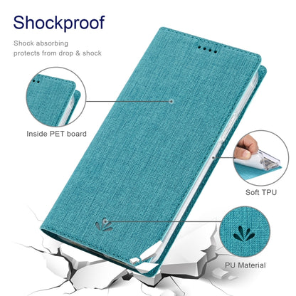Blue leather folio phone case with shockproof drop protection design