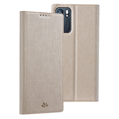 Beige leather folio phone case with magnetic flip cover and camera cutout