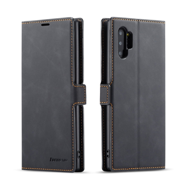 Black horizontal flip leather phone case with card slots and magnetic holder, camera cutout