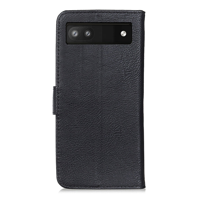 Black leather phone case with textured finish and camera cutout.