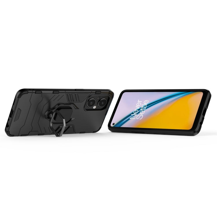 Rugged phone case set in black and navy with ring grip and camera cutouts