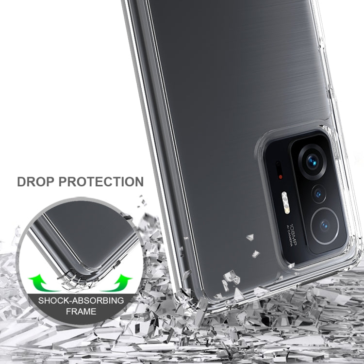 Clear shockproof phone case with reinforced drop-protection corners